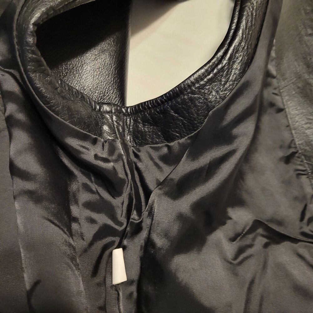 Telluride Clothing Co. Women's Leather Black Vest Jacket  Full Zip Size Large - Picture 7 of 15